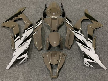 Carena Moto Kawasaki ZX10R 2011-2015 - Marrone Bianco Nero Fabbrica