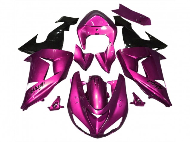 Carena Moto Kawasaki ZX10R 2006-2007 - Rosa Nero Lucido