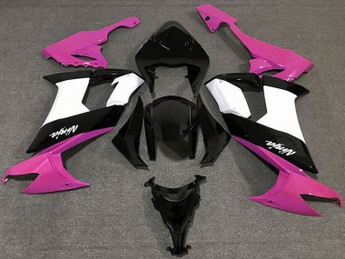 Carena Moto Kawasaki ZX10R 2008-2010 - Lucido Rosa Nero Bianco Fabbrica