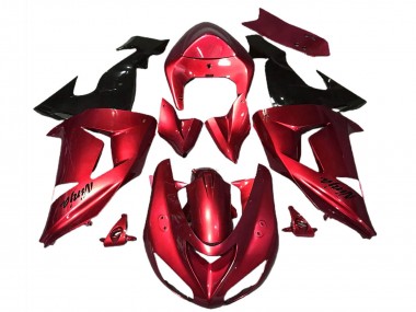 Carena Moto Kawasaki ZX10R 2006-2007 - Rosso Nero Lucido Fabbrica