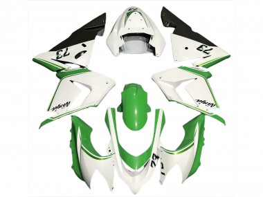 Carena Moto Kawasaki ZX10R 2004-2005 - Lucido Bianco Verde Fabbrica