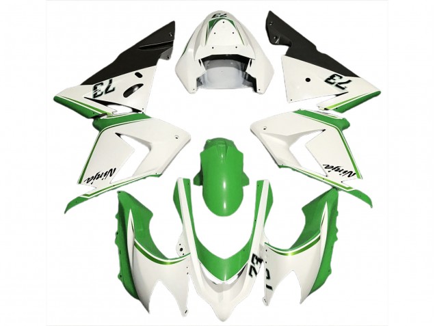 Carena Moto Kawasaki ZX10R 2004-2005 - Lucido Bianco Verde