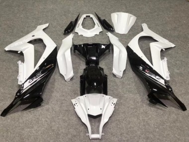 Carena Moto Kawasaki ZX10R 2011-2015 - Bianco Nero Lucido Fabbrica