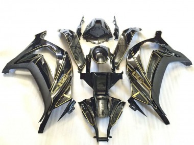 Carena Moto Kawasaki ZX10R 2011-2015 - Argento Nero Lucido Nero Opaco Oro Fabbrica
