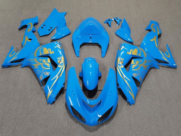 Carena Moto Kawasaki ZX10R 2006-2007 - Azzurro Chiaro Oro
