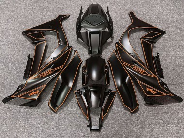 Carena Moto Kawasaki ZX10R 2011-2015 - Nero Opaco Arancia Linea Fabbrica