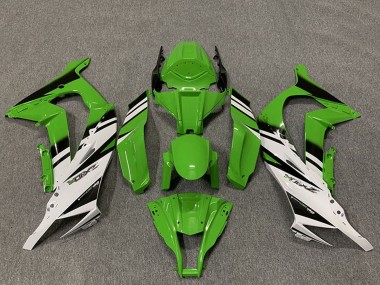 Carena Moto Kawasaki ZX10R 2011-2015 - Verde Bianco Nero Lucido OEM Stile Fabbrica