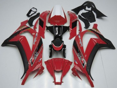 Carena Moto Kawasaki ZX10R 2011-2015 - Bianco Rosso Nero Lucido OEM Stile Fabbrica