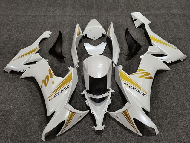 Carena Moto Kawasaki ZX10R 2008-2010 - Bianco Perla Oro