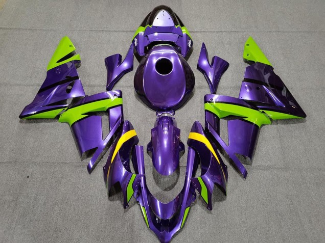 Carena Moto Kawasaki ZX10R 2004-2005 - Viola Verde Giallo