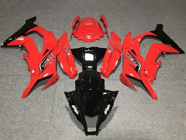 Carena Moto Kawasaki ZX10R 2011-2015 - Rosso Nero Lucido Fabbrica