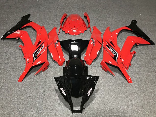 Carena Moto Kawasaki ZX10R 2011-2015 - Rosso Nero Lucido