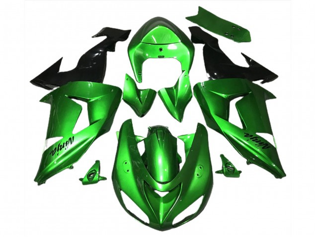 Carena Moto Kawasaki ZX10R 2006-2007 - Verde Nero Lucido