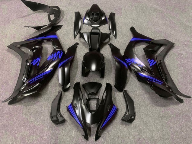 Carena Moto Kawasaki ZX10R 2016-2020 - Nero Opaco Blu Ninja
