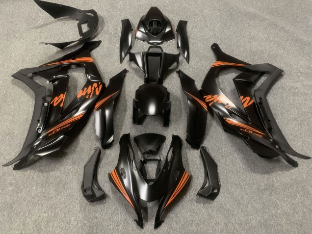 Carena Moto Kawasaki ZX10R 2016-2020 - Nero Opaco Arancia Ninja
