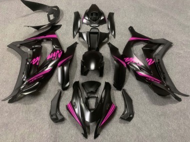 Carena Moto Kawasaki ZX10R 2016-2020 - Nero Opaco Rosa Ninja Fabbrica