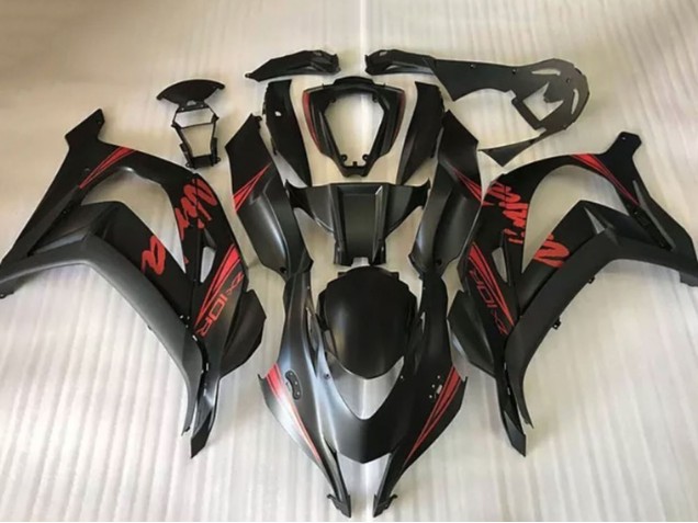 Carena Moto Kawasaki ZX10R 2016-2020 - Nero Opaco Rosso Ninja