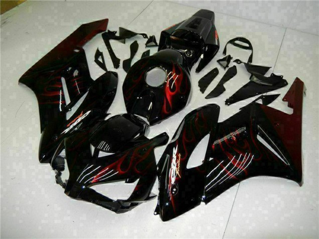 Carena Moto Honda CBR1000RR 2004-2005 - Nero Lucido Rosso Fiamma