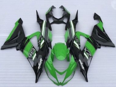 Carena Moto Kawasaki ZX6R 2013-2018 - Verde Nero Bianco Fabbrica