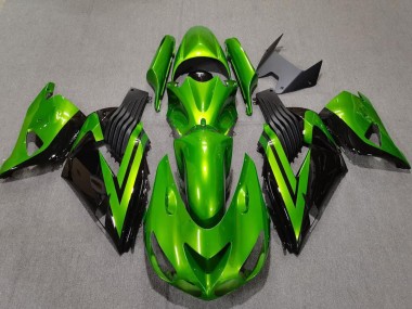 Carena Moto Kawasaki ZX14R 2006-2011 - Verde Nero Lucido Fabbrica