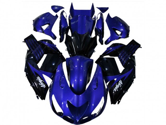 Carena Moto Kawasaki ZX14R 2006-2011 - Blu Nero Lucido Bianco Ninja