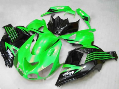 Carene Moto Kawasaki ZX14R ZZR1400 2012-2024 - Verde Nero Lucido Bianco Ninja Fabbrica