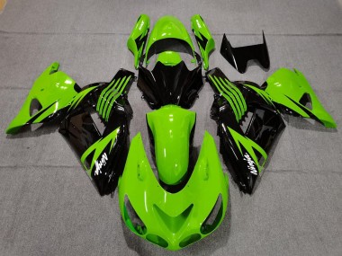 Carena Moto Kawasaki ZX14R 2006-2011 - Verde Nero Lucido Bianco Ninja Fabbrica