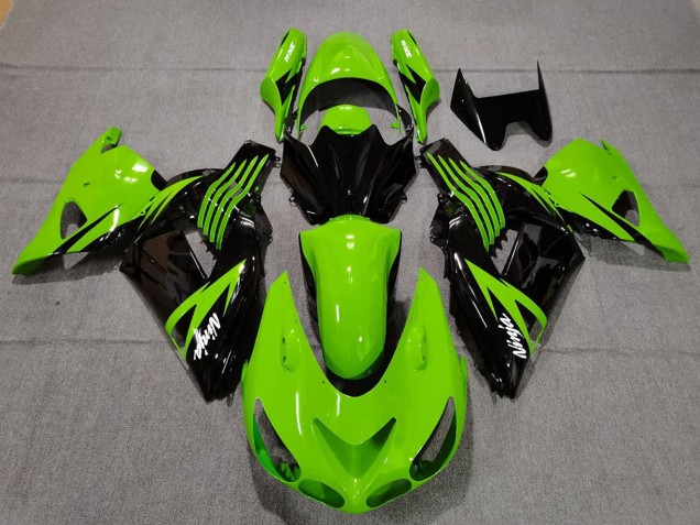 Carena Moto Kawasaki ZX14R 2006-2011 - Verde Nero Lucido Bianco Ninja