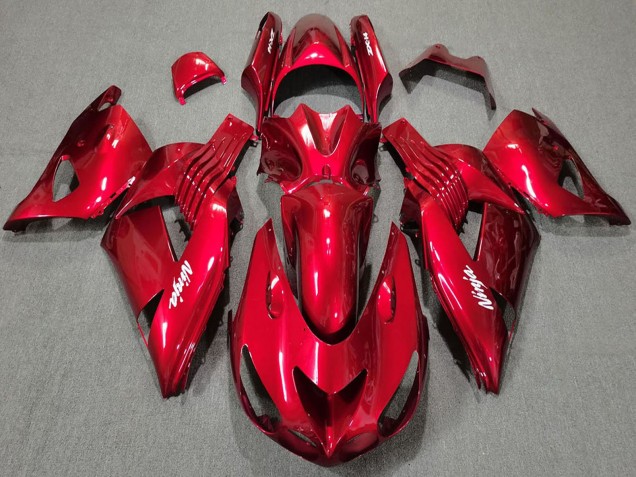 Carena Moto Kawasaki ZX14R 2006-2011 - Rosso Bianco Ninja