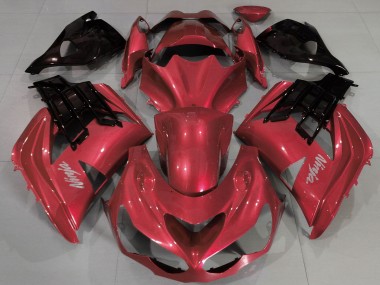Carene Moto Kawasaki ZX14R ZZR1400 2012-2024 - Rosso Nero Fabbrica