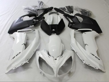 Carena Moto Kawasaki Ninja ER6F 2012-2014 - Lucido Bianco Nero Opaco Fabbrica