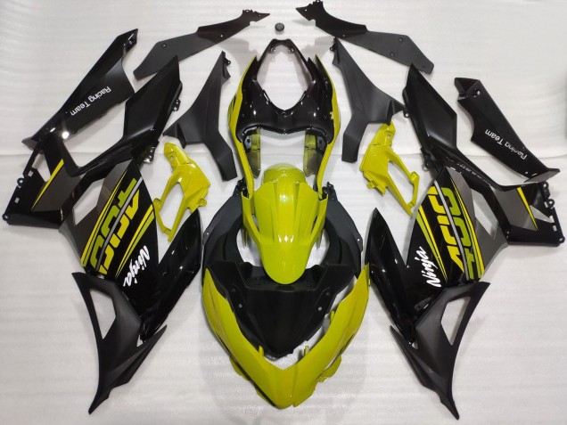 Carena Moto Kawasaki Ninja 400 2018-2024 - Giallo Nero Lucido Nero Opaco OEM Stile