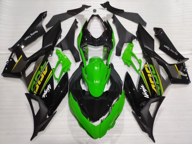 Carena Moto Kawasaki Ninja 400 2018-2024 - Verde Nero Lucido Nero Opaco OEM Stile