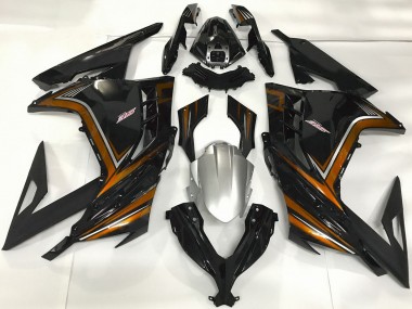 Carena Moto Kawasaki Ninja 300 2013-2024 - Nero Lucido Arancia Fabbrica