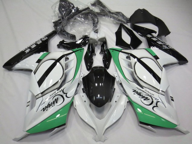 Carene Moto Kawasaki Ninja 300 2013-2017 - Lucido Bianco Verde Nero