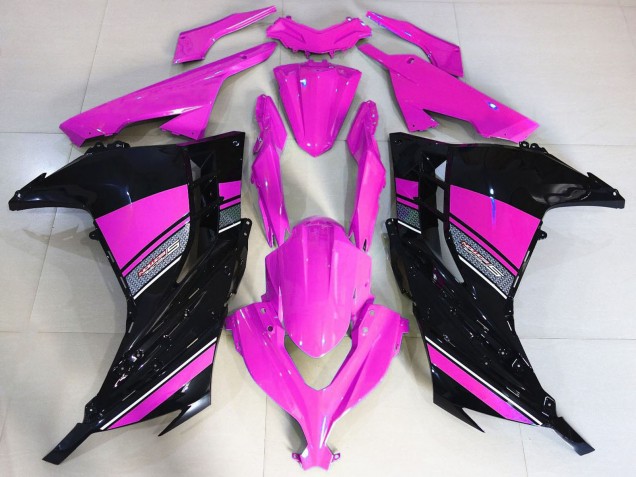 Carene Moto Kawasaki Ninja 300 2013-2017 - Rosa Nero