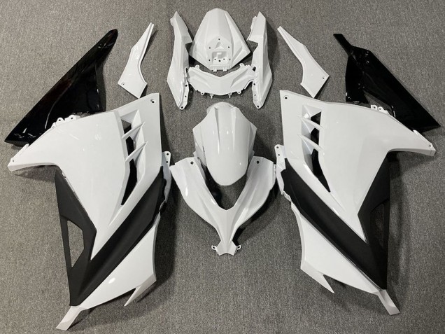 Carene Moto Kawasaki Ninja 300 2013-2017 - Bianco Nero