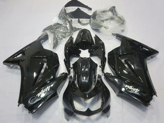 Carena Moto Kawasaki Ninja 250 2008-2012 - Nero Lucido Bianco Ninja