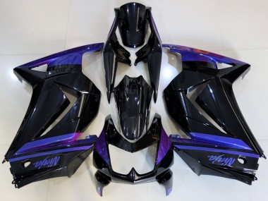 Carena Moto Kawasaki Ninja 250 2008-2012 - Blu Nero Lucido Fabbrica