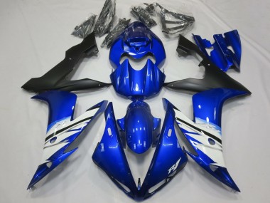 Carena Moto Yamaha R1 2004-2006 - Blu Bianco Nero Opaco Fabbrica