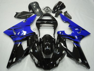 Carena Moto Yamaha R1 2000-2001 - Blu Nero Lucido Fiamma Fabbrica
