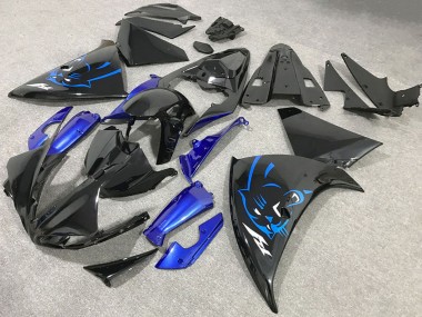 Carena Moto Yamaha R1 2009-2011 - Nero Lucido Blu Panther Fabbrica