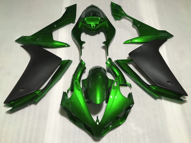 Carena Moto Yamaha R1 2007-2008 - Verde Nero Opaco