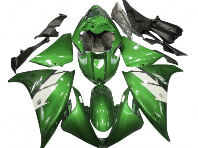 Carena Moto Yamaha R1 2012-2014 - Verde Bianco