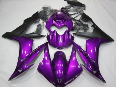 Carena Moto Yamaha R1 2004-2006 - Viola Nero Opaco Fabbrica