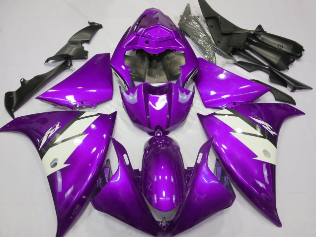 Carena Moto Yamaha R1 2012-2014 - Viola Bianco
