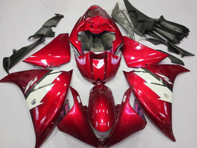 Carena Moto Yamaha R1 2012-2014 - Rosso Bianco