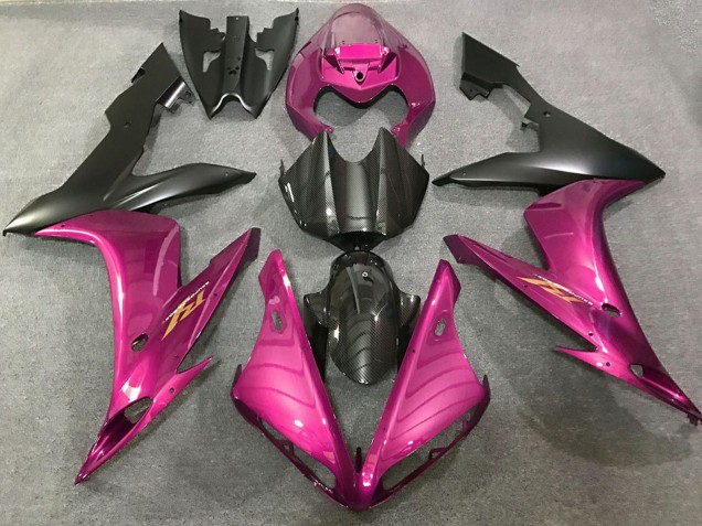Carena Moto Yamaha R1 2004-2006 - Rosa Fibra di Carbonio Stile