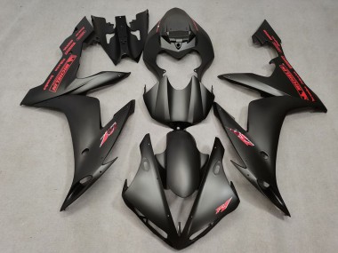 Carena Moto Yamaha R1 2004-2006 - Nero Opaco Rosso Fabbrica
