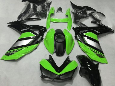 Carena Moto Yamaha R3 2015-2018 - Verde Argento Nero Lucido Fabbrica